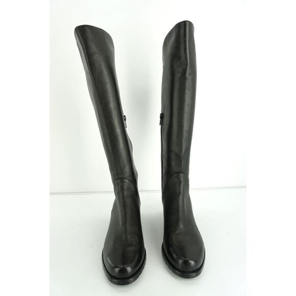 Stuart Weitzman Black leather Arlington Stretch riding boots Size 5.5 New $595 - Picture 10 of 12